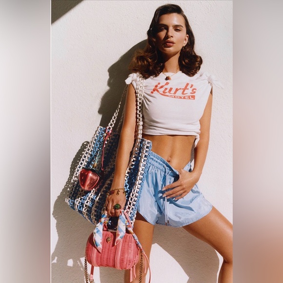 Kurt Geiger Kensington Rainbow Beaded Shopper Tote; NWT - Picture 7 of 7